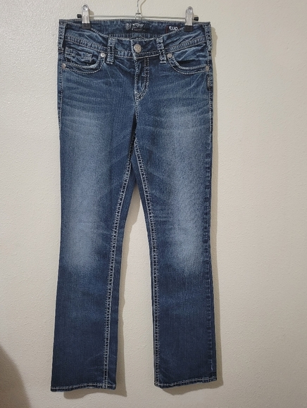 Silver Suki Mid SLIM Bootcut Denim Jeans Women's Size 29 - Picture 1 of 6